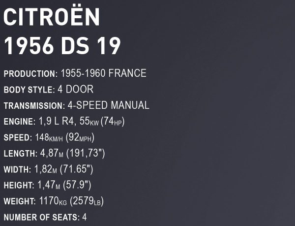 Citroen DS 19 1956 - Executive Edition