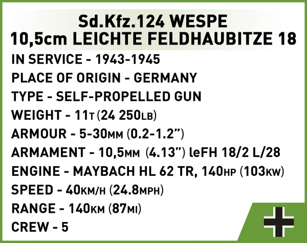 Sd.Kfz.124 Wespe - Executive Edition