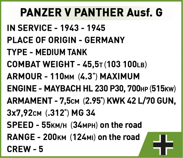 Panzer V Panther Ausf. G "Pudel"