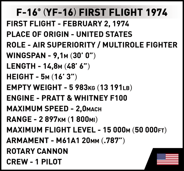 F-16 (YF-16) First Flight 1974