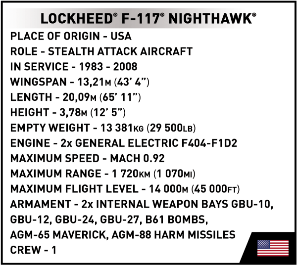 Lockheed F-117 Nighthawk
